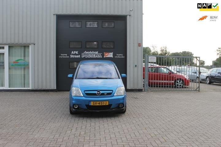 Opel MERIVA-A OPC 1.6 16V TURB0 180PK, Auto's, Gebruikt, Zwart, 700 kg, Blauw