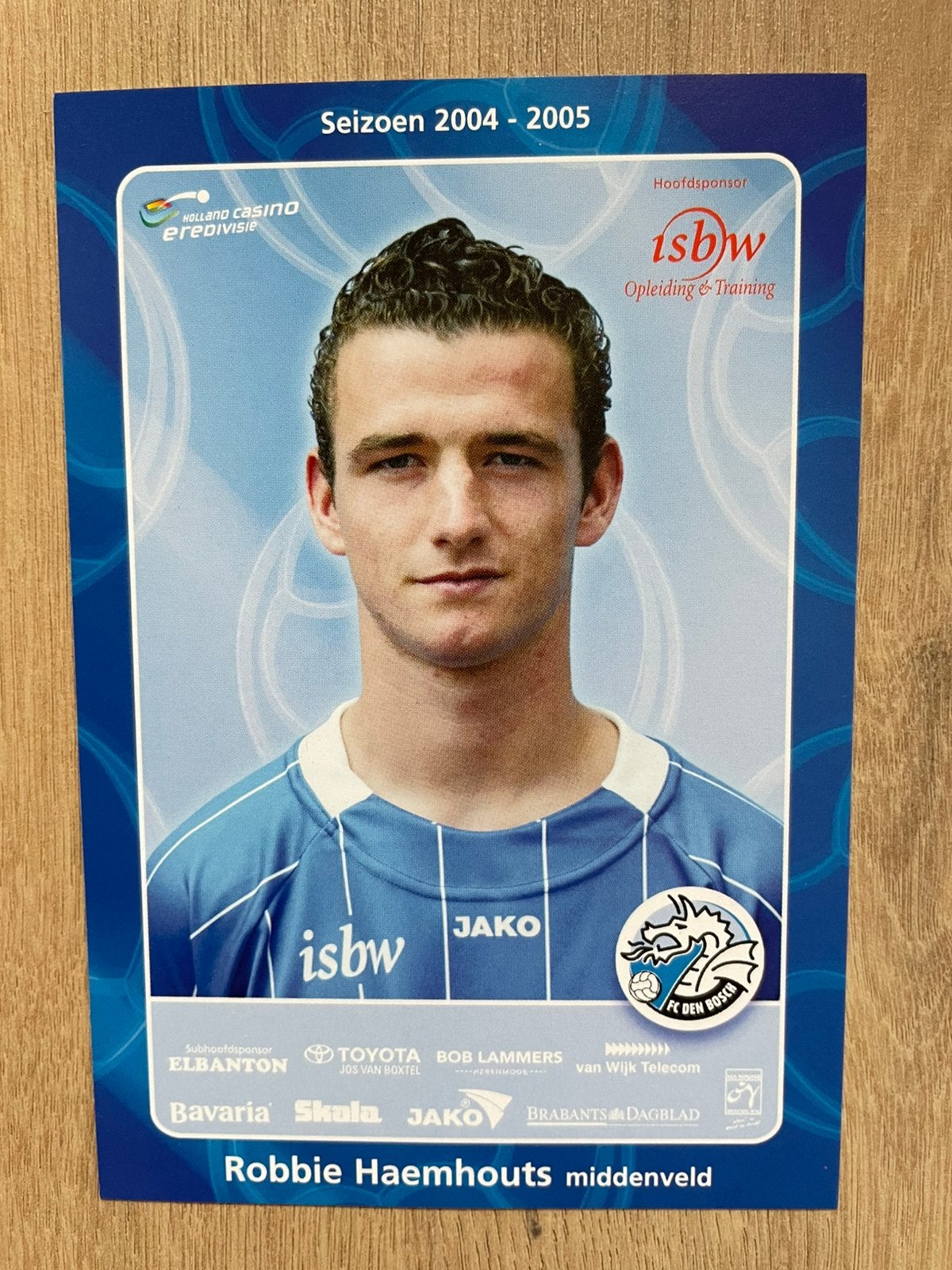 Fotokaart Robbie Haemhouts (FC Den Bosch , Willem II) ., Ophalen of Verzenden, Nieuw, Willem II, Spelerskaart