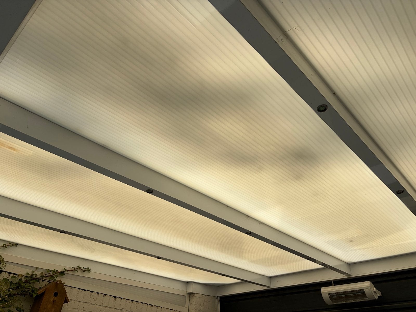 Aluminium overkapping met spots, Ophalen, Gebruikt, Veranda