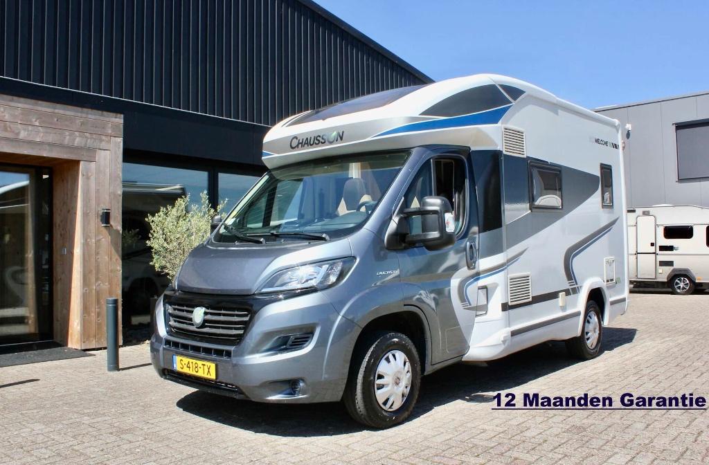 Chausson Welcome 500 (Uniek compacte camper 5.67mtr.), Caravans en Kamperen, Campers, Fiat, Half-integraal, Standkachel, Tot en met 4