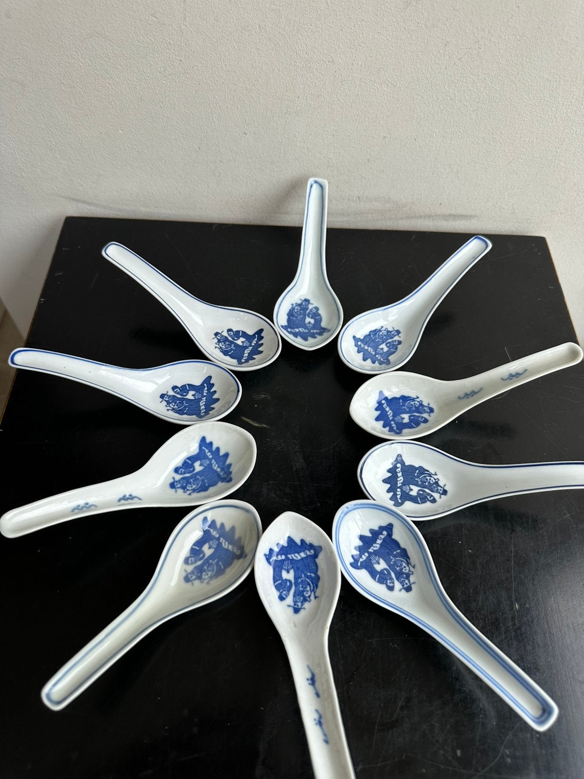 Chinees porselein soep / amuse lepels, Ophalen of Verzenden, Zo goed als nieuw
