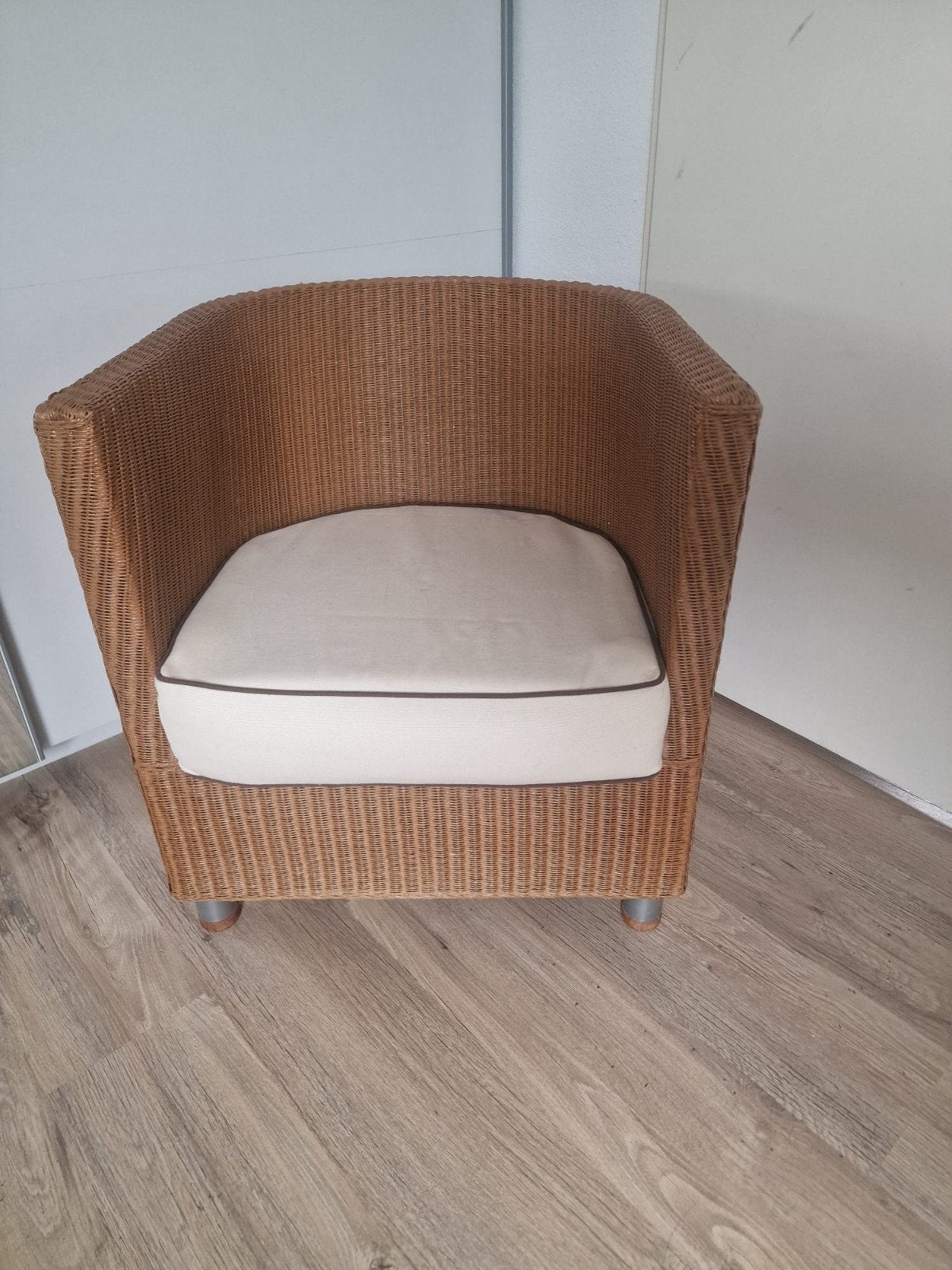 S.M. Slootstra Jan des Bouvrie rotan stoel, Ophalen, Gebruikt, 75 tot 100 cm, 50 tot 75 cm