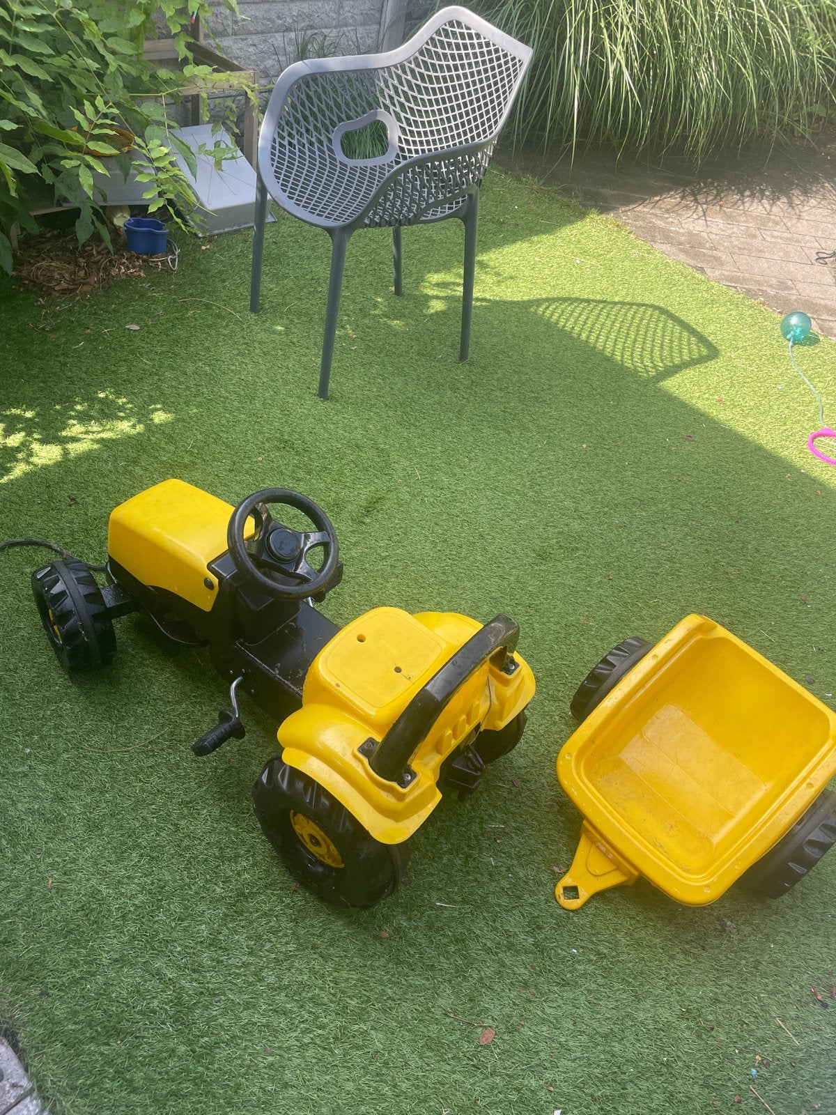 Traptractor met aanhangwagen - Zo goed als nieuw, Ophalen, Zo goed als nieuw