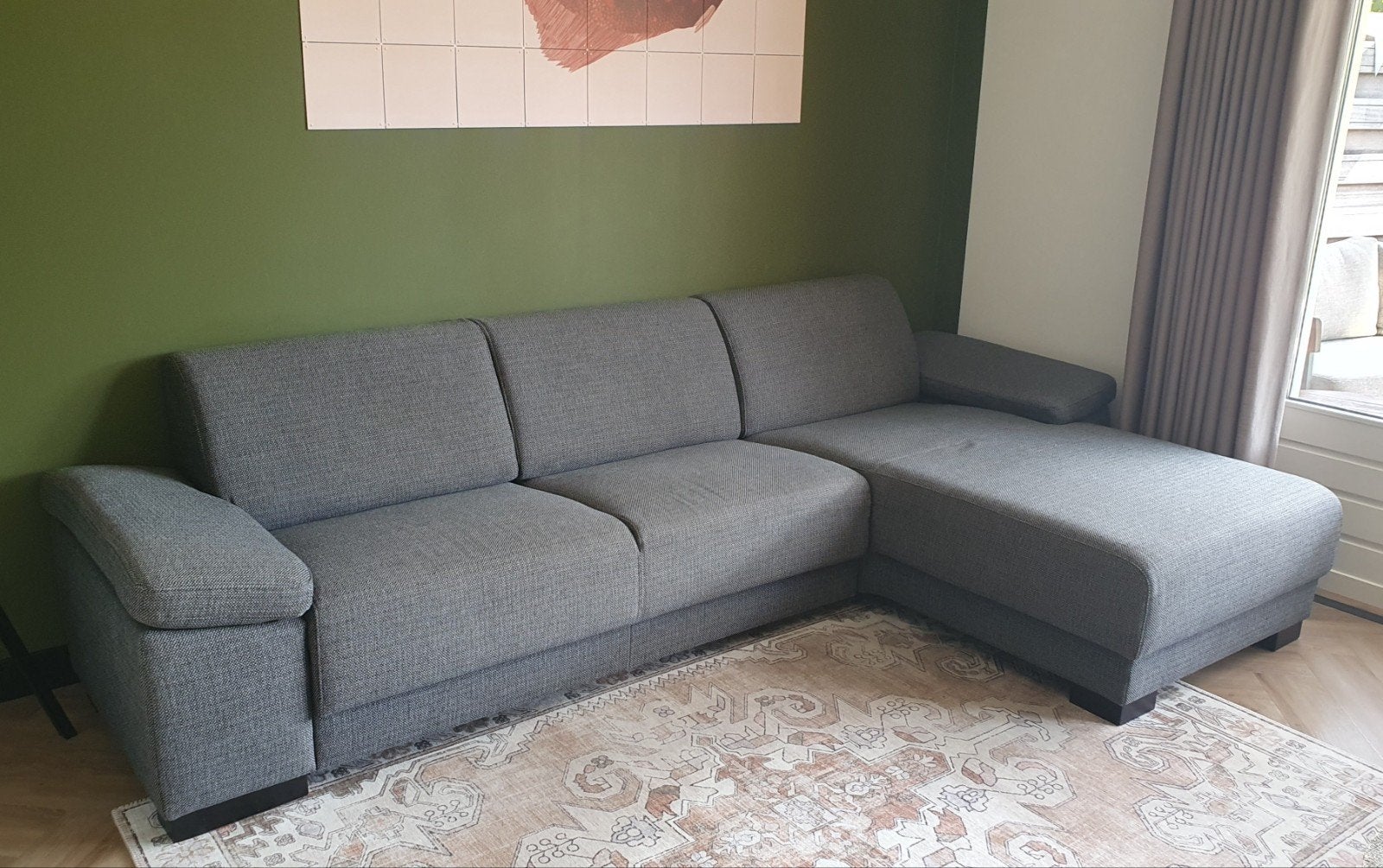 Hoekbank van Pronto met verstelbare leuningen, Ophalen, 250 tot 300 cm, Hoekbank, Vierpersoons of meer