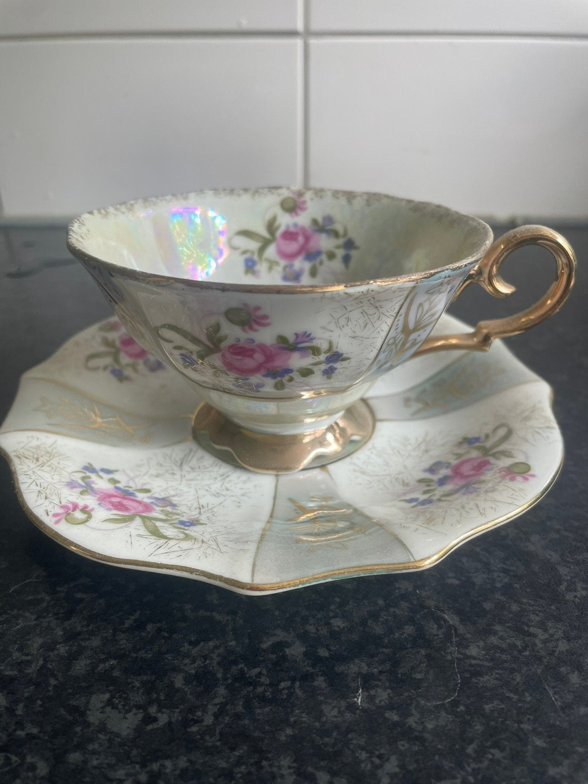 Mooi vintage kopje, Antiek en Kunst, Antiek | Servies los, Ophalen of Verzenden