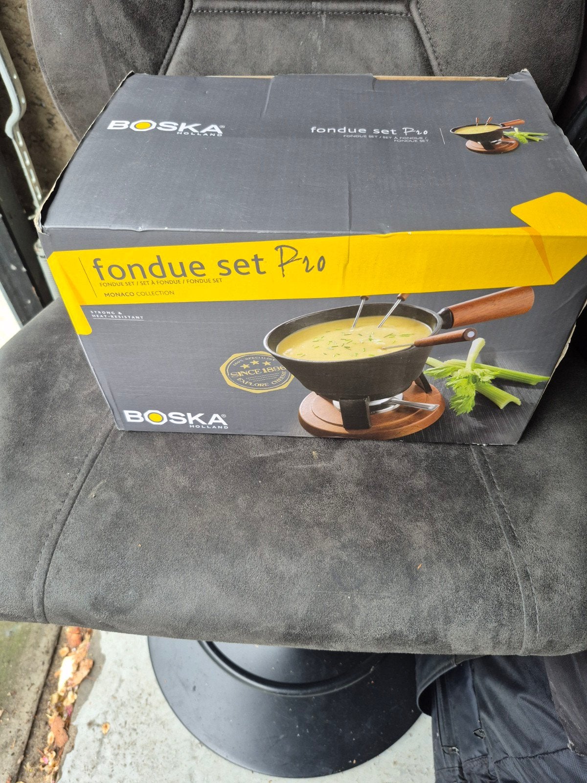 Boska Fondue Set Pro Monaco Collectie, Witgoed en Apparatuur, Ophalen of Verzenden, Zo goed als nieuw, Brander, Fondueset