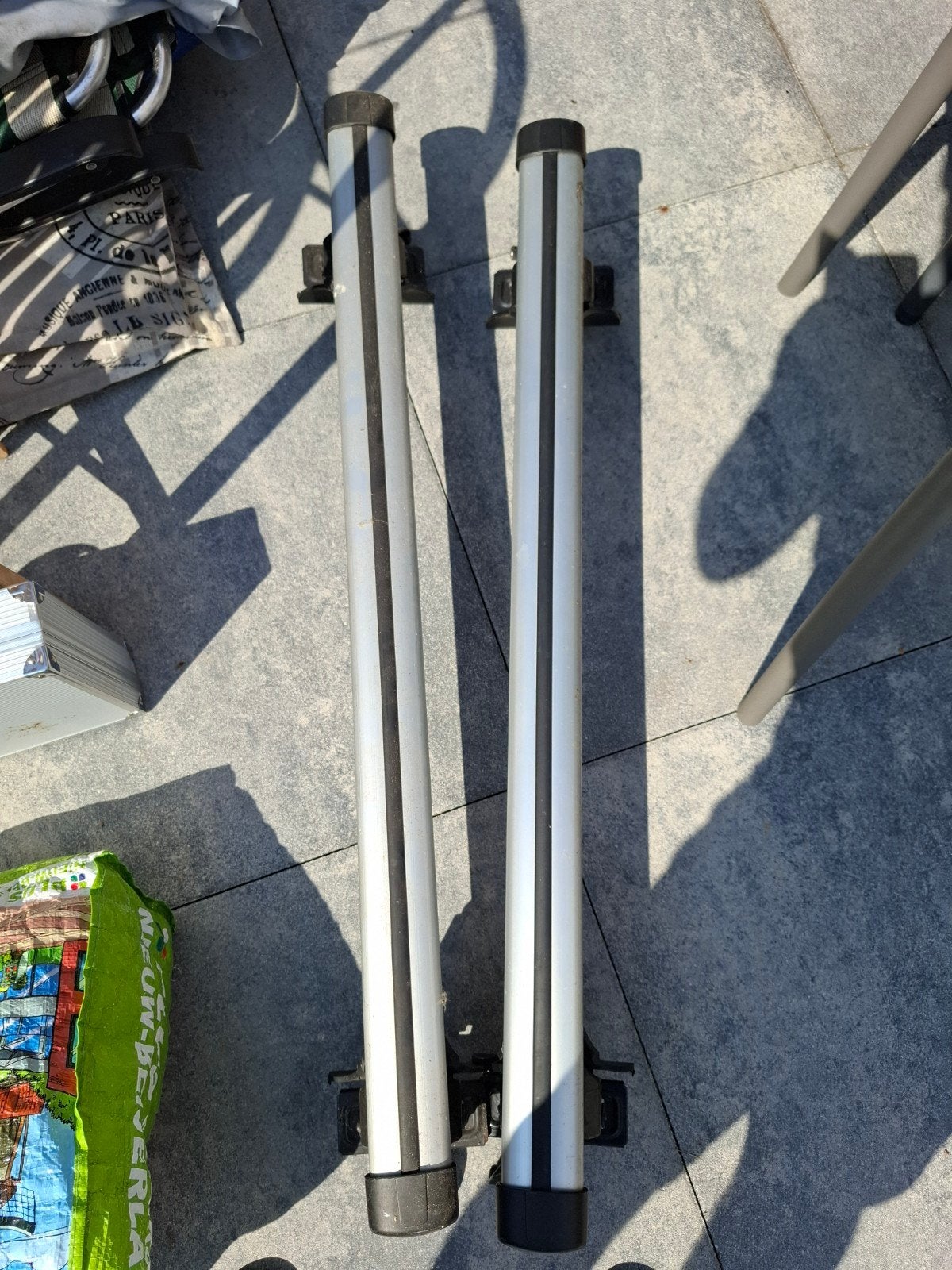 Originele Ford Aluminium Dakdragers (Aero / M200 / DJACC0100, Auto diversen, Ophalen, Zo goed als nieuw