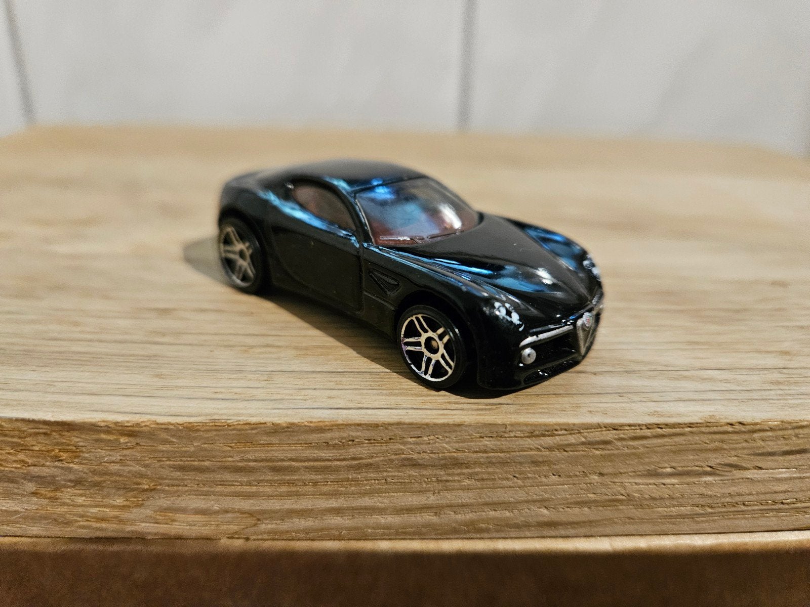 Hotwheels Hot Wheels Alfa Romeo 8C Competizione Zwart, Ophalen of Verzenden, Auto