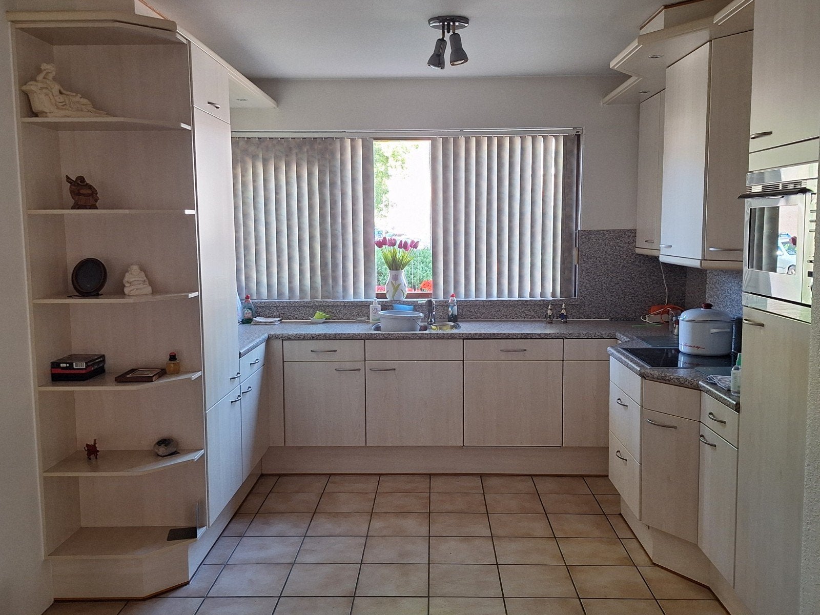 Complete keuken met inbouwapparatuur, Ophalen of Verzenden, Gebruikt, Kunststof, U-keuken