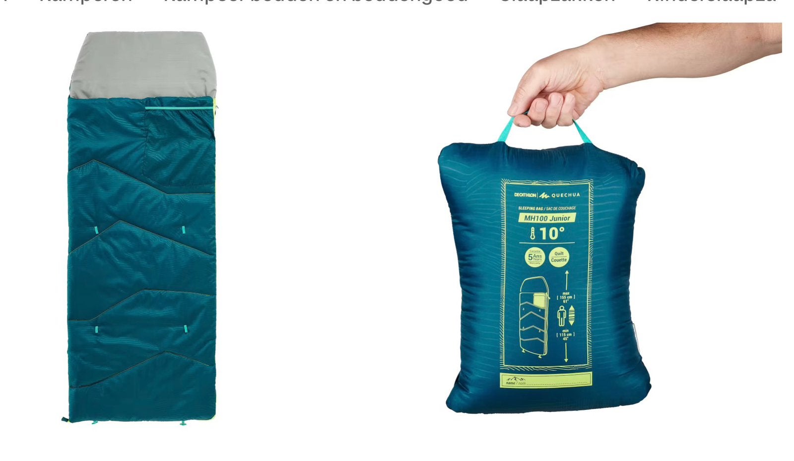 Kinderslaapzak van Decathlon, Ophalen of Verzenden, Gebruikt