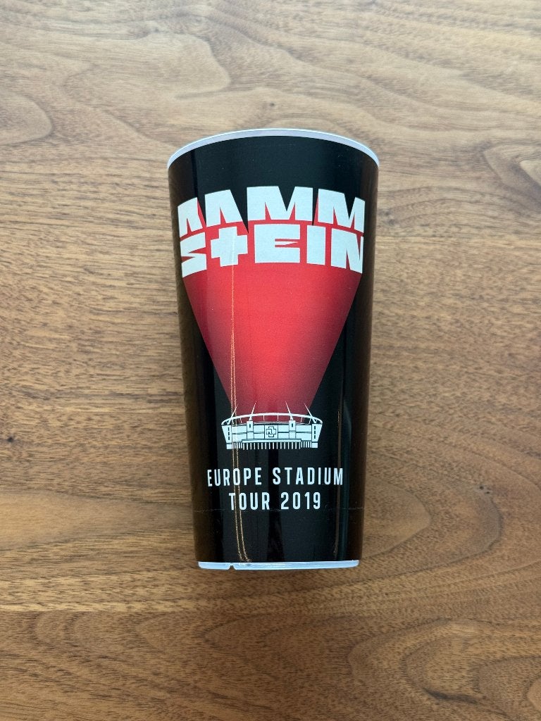Rammstein Europe Stadium Tour 2019 tour cup, Ophalen of Verzenden, Zo goed als nieuw, Overige typen