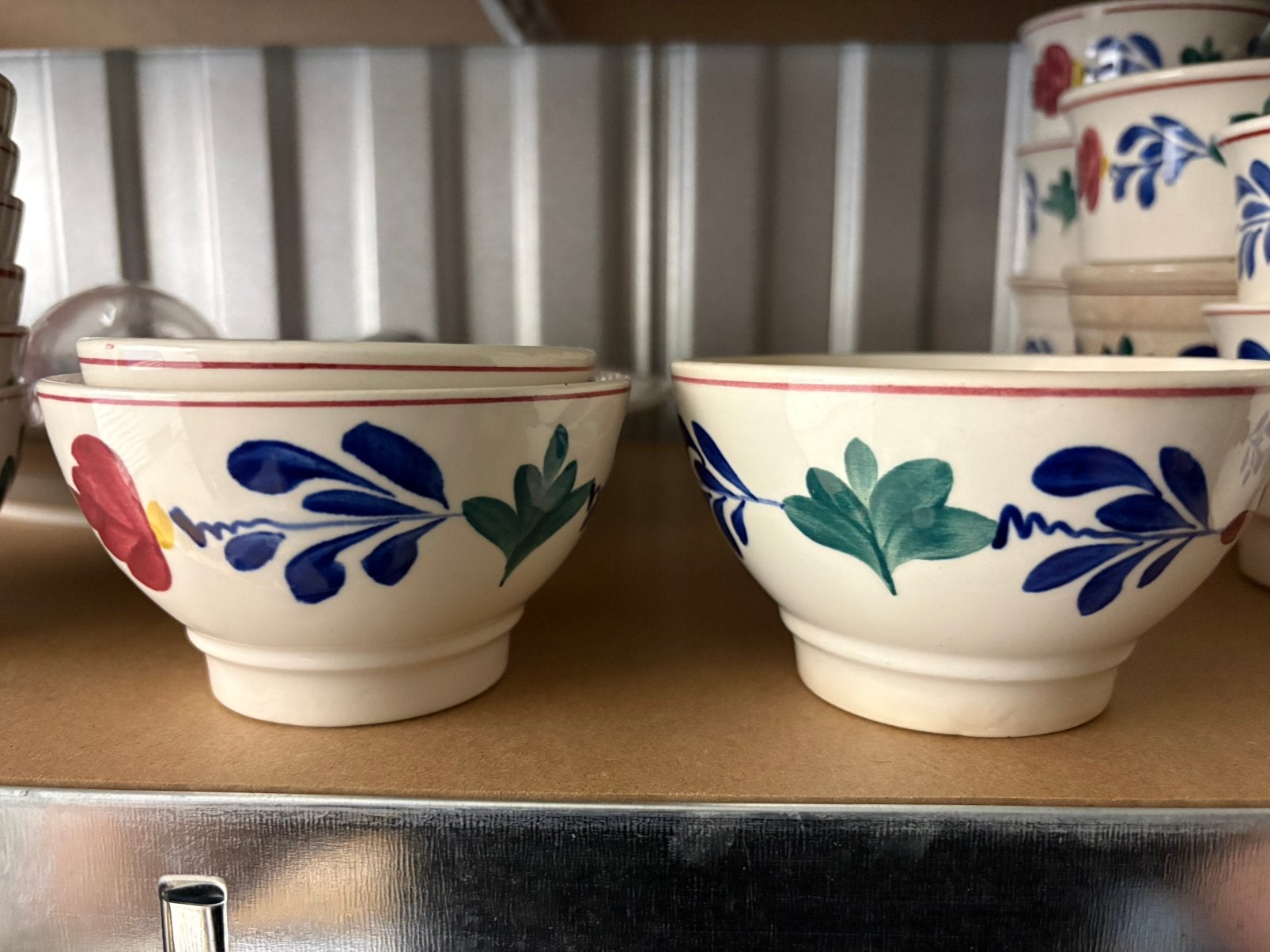 Vintage boerenbont kommen -shinx jaren 60 IZGST, Div, Ophalen of Verzenden, Zo goed als nieuw, Kom(men)