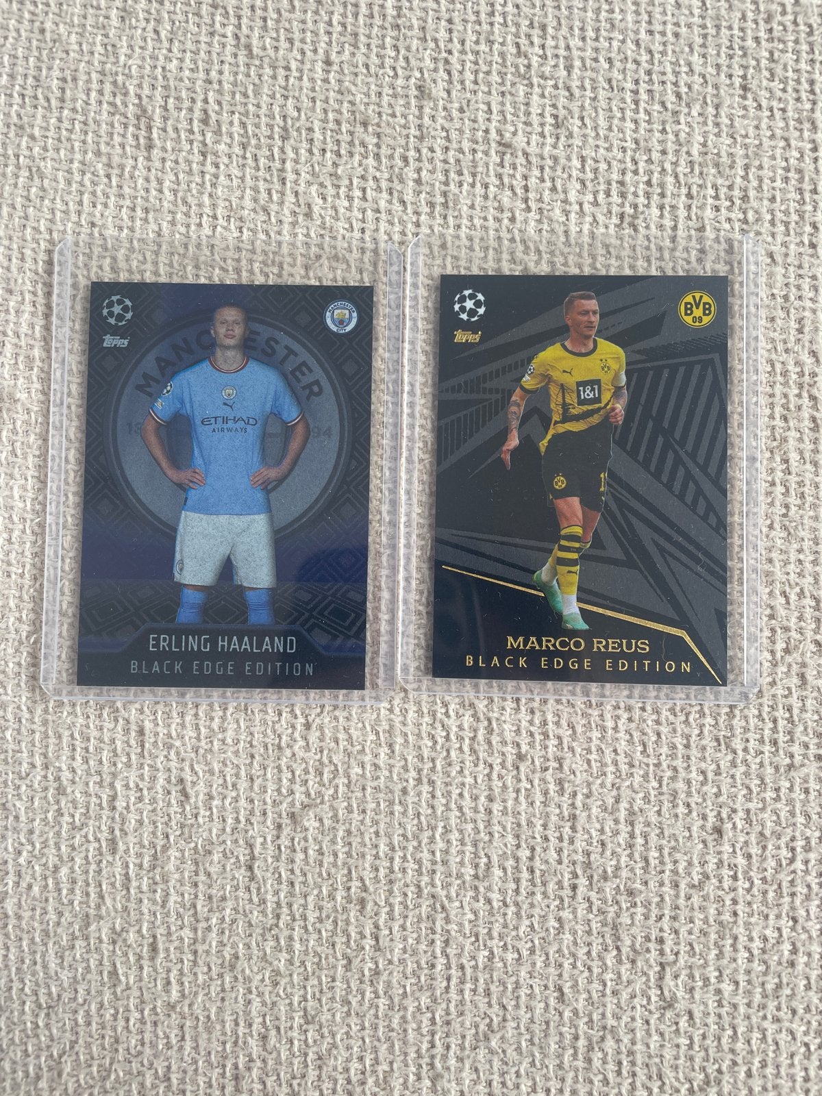 Topps Erling Haaland & Marco Reus Black Edge Edition, Ophalen of Verzenden, Nieuw, Buitenlandse clubs, Spelerskaart