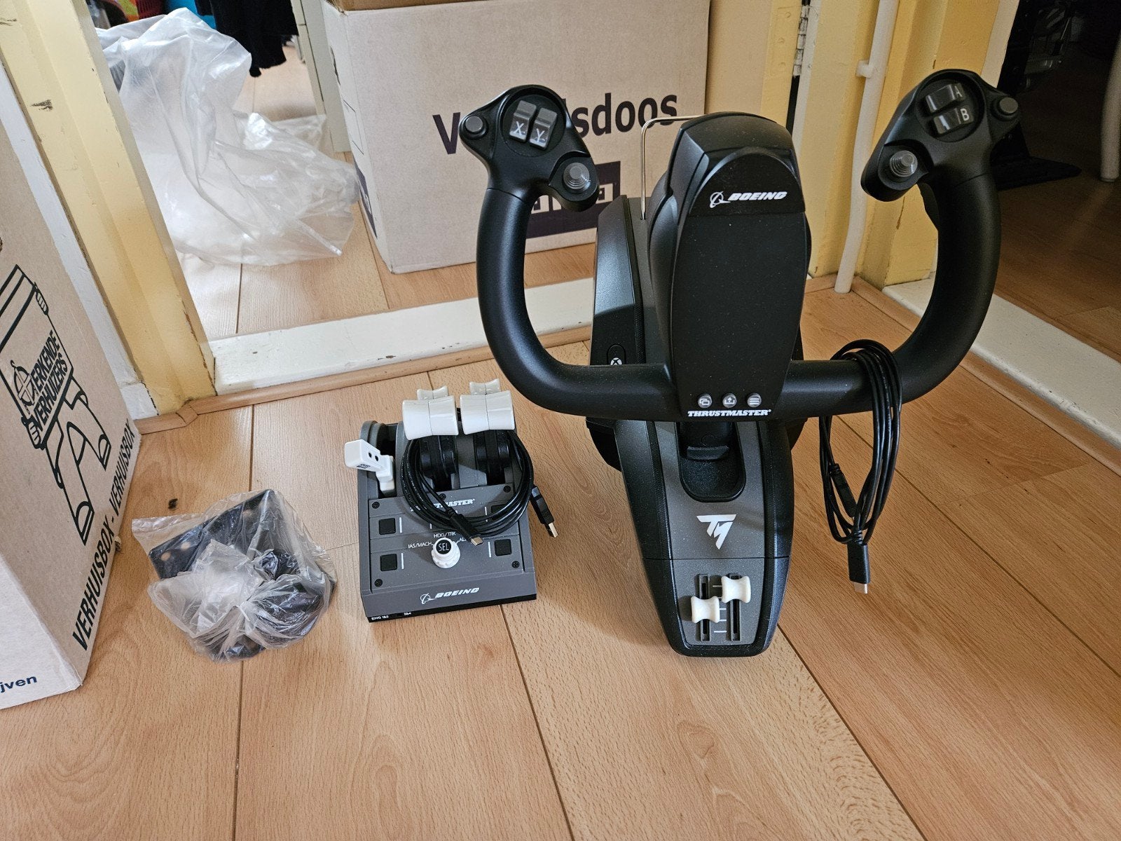 TCA Yoke Pack Boeing Edition, Computers en Software, Joysticks, Ophalen, Zo goed als nieuw, Thrustmaster TCA
