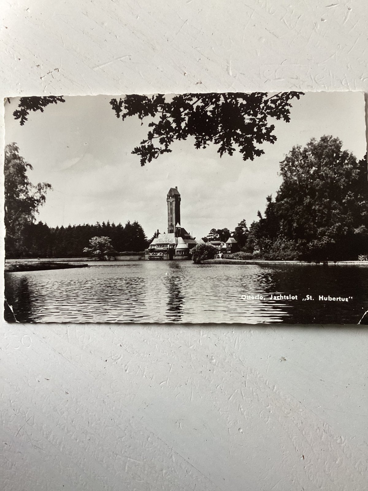Oude ansichtkaart/fotokaart Jachtslot St Hubertus Otterlo, Verzenden, Gelopen, Gelderland