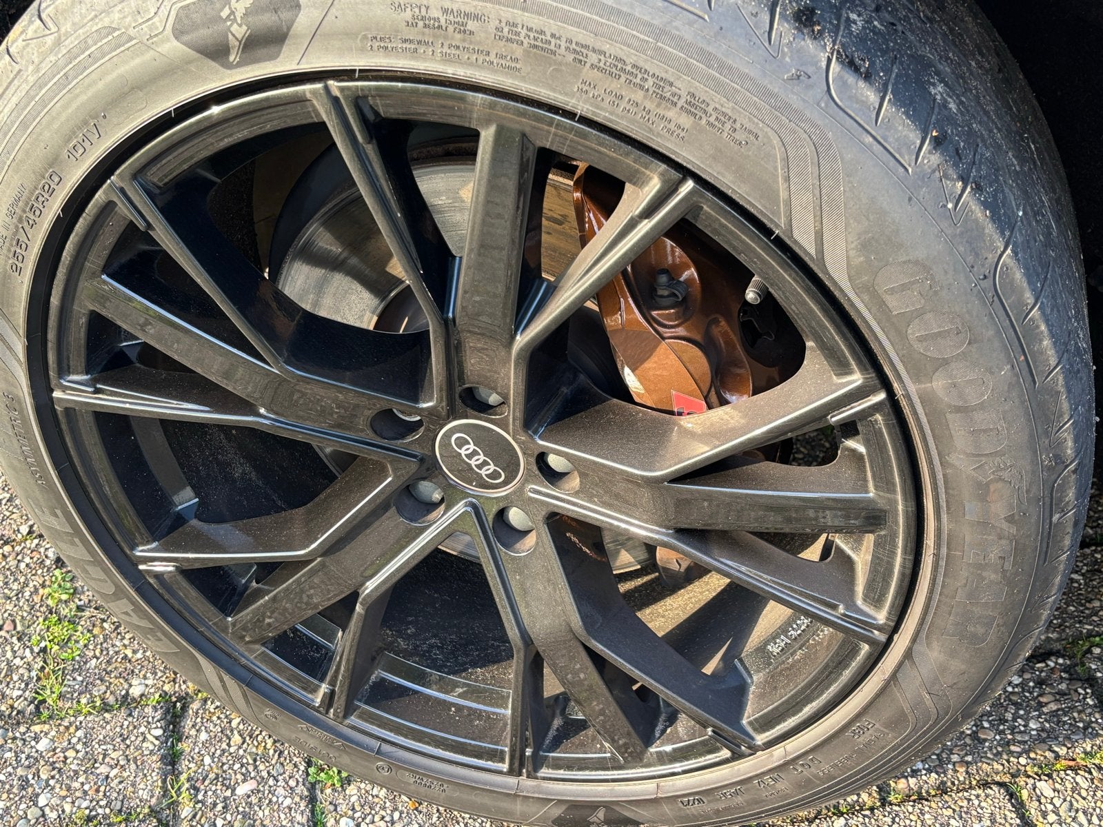 Audi Q5 20 inch GMP Gunner hoogglans zwart velgen en banden, Auto-onderdelen, Banden en Velgen, Ophalen, Gebruikt, 255 mm, Banden en Velgen
