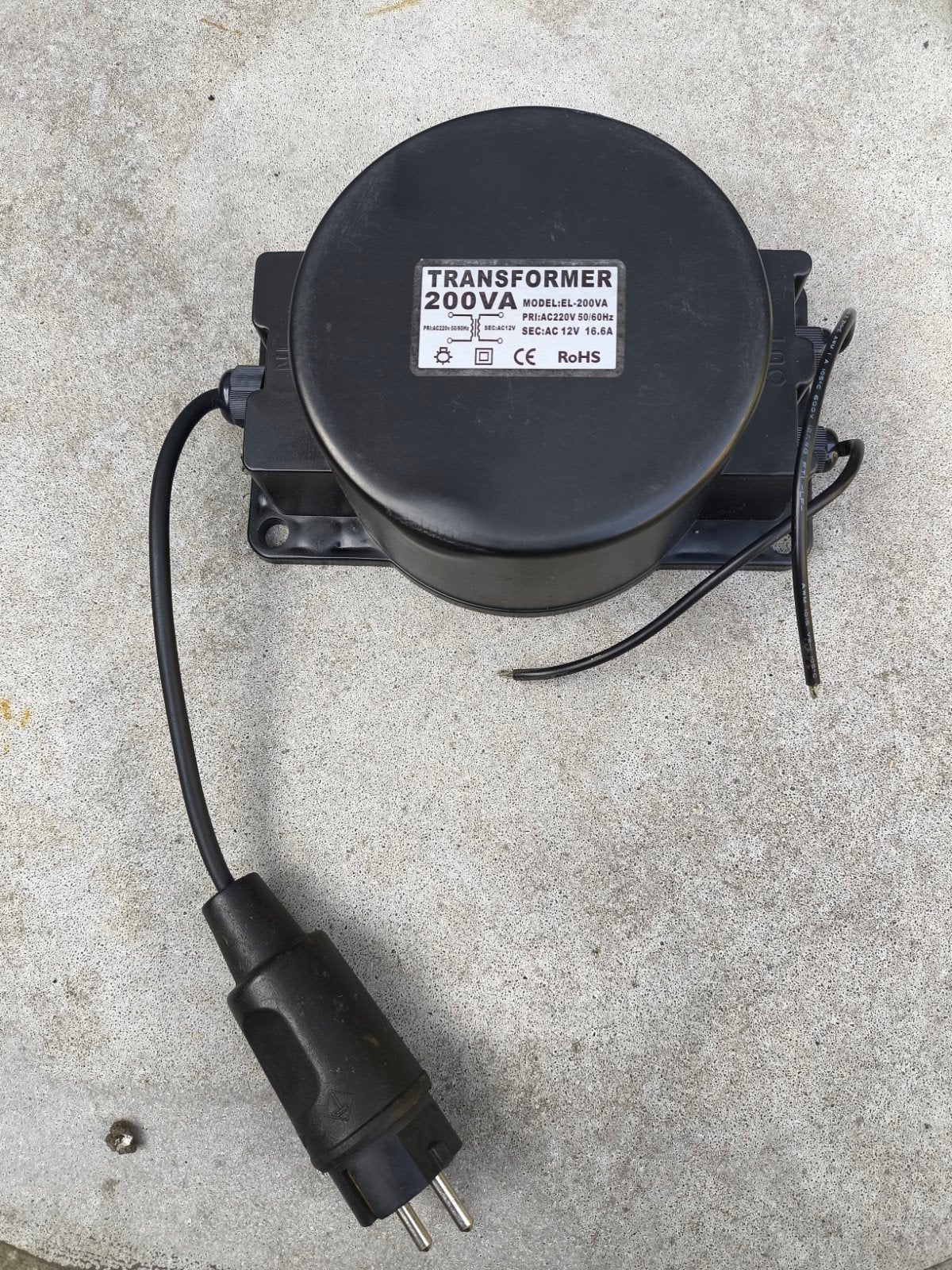 Transformator 200VA - 220VAC to 12VAC16.6A, Ophalen of Verzenden, Gebruikt