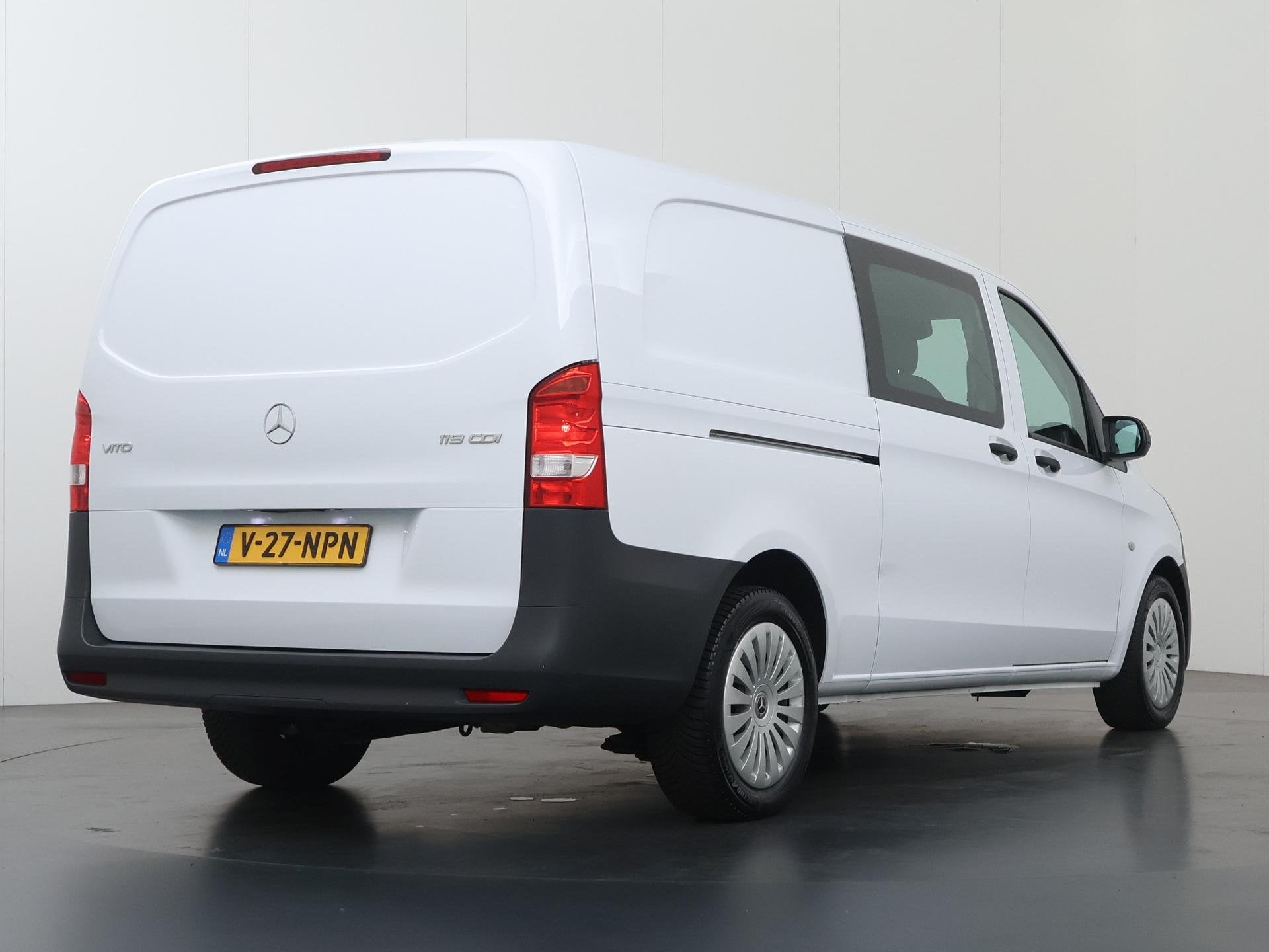 Mercedes-Benz Vito 119 CDI | Aut. | XL L3 | Dubbele Cabine |, Auto's, Gebruikt, Euro 6, 2000 kg, Wit