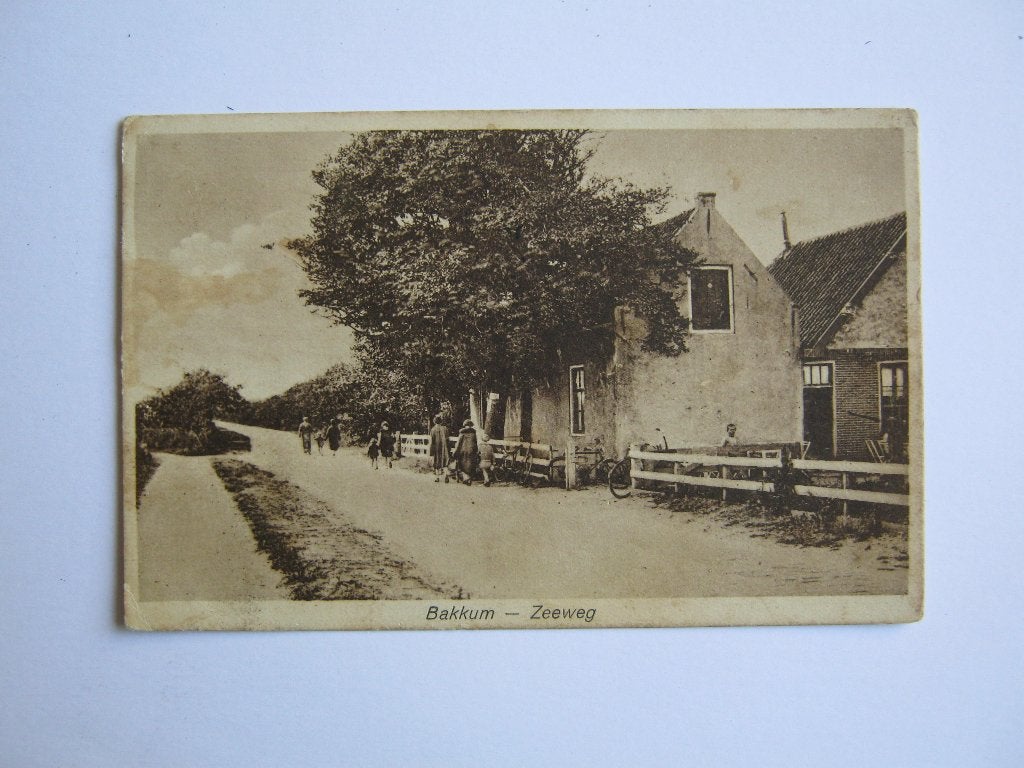 Ansichtkaarten Nederland, TC 7-38 Bakkum, Zeeweg 1936, Verzenden, 1920 tot 1940, Gelopen, Noord-Holland