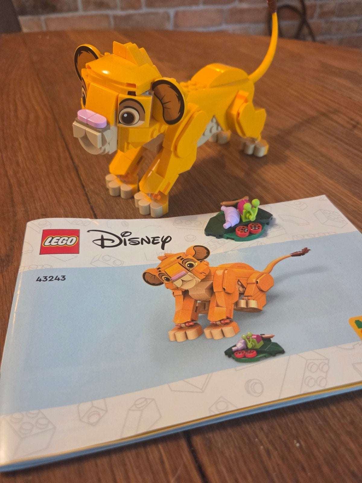 LEGO Disney Simba (43243) - Zo goed als nie, Lego, Compleet, Ophalen of Verzenden, Zo goed als nieuw