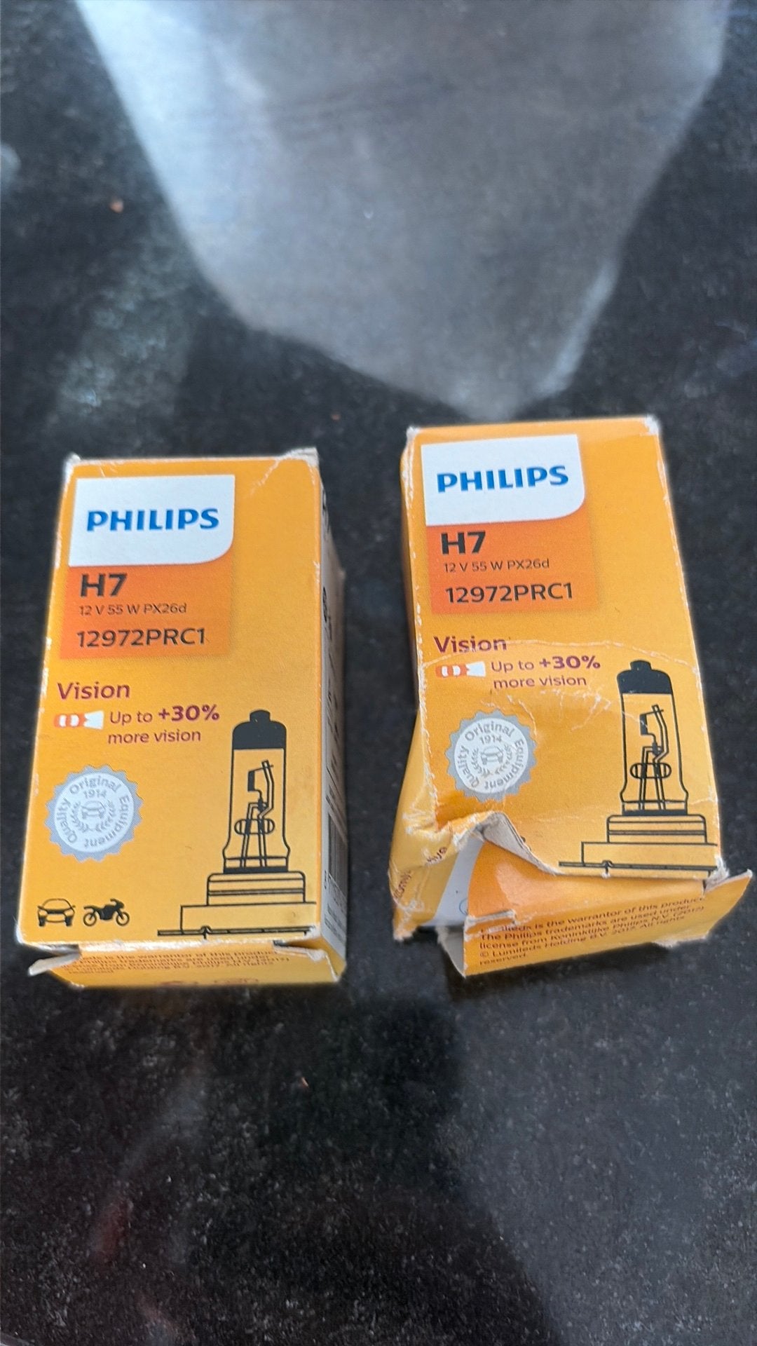 Philips H7 autolampen, Ophalen