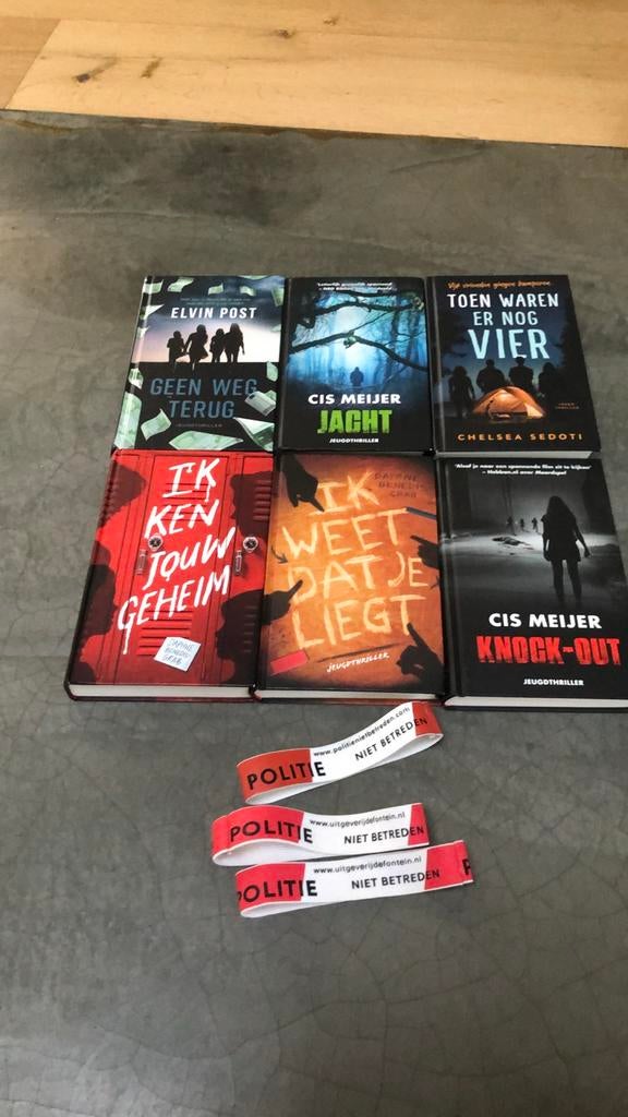 Zes spannende jeugdthrillers, Boeken, Ophalen of Verzenden, Zo goed als nieuw