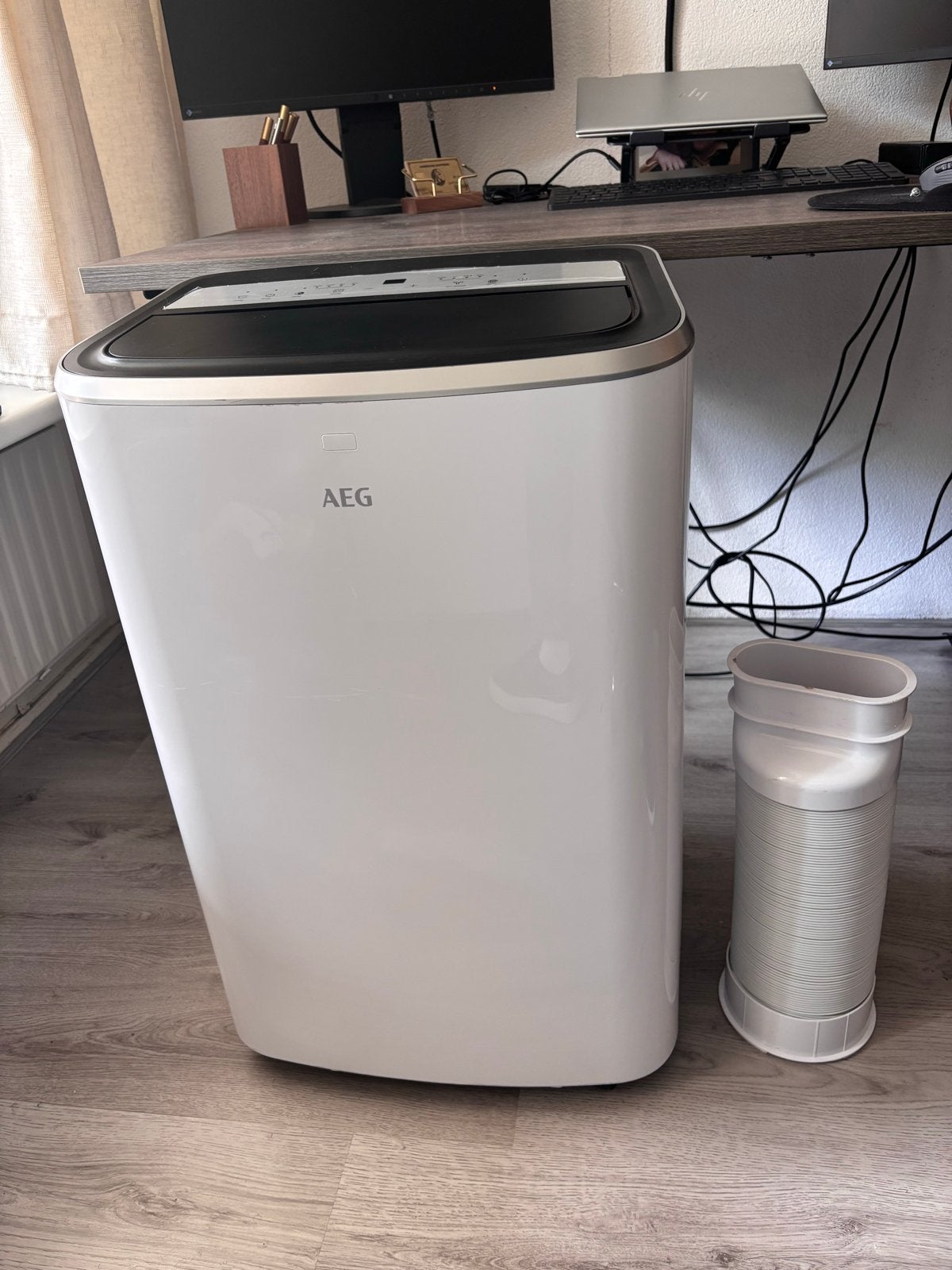 AEG AXP35U538CW | Mobiele Airco | 12K / 3500W, Witgoed en Apparatuur, Airco's, Ophalen, Timer, 3 snelheden of meer, Zo goed als nieuw