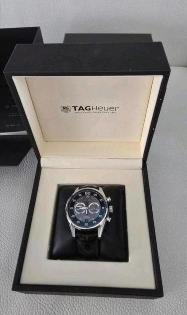TAG Heuer carrera calibre 36 flyback chronograph FULLSET!, Ophalen of Verzenden, Zo goed als nieuw, Staal, TAG Heuer
