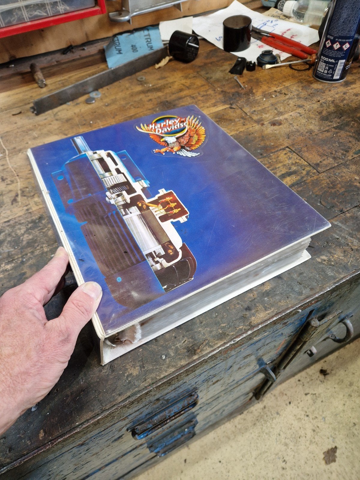 werkplaatshandboek Harley Davidson XL 1000 Ironhead, Motoren, Ophalen of Verzenden