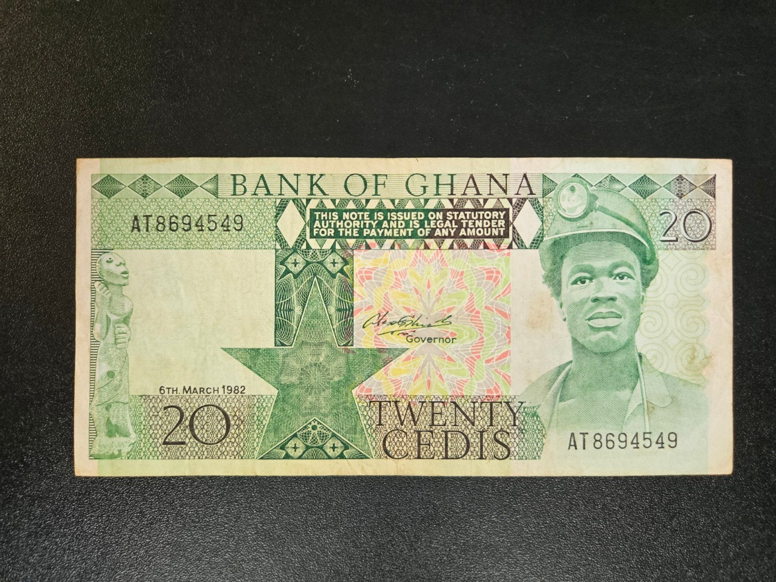 Ghana pick 21c 1982, Postzegels en Munten, Bankbiljetten | Afrika, Ophalen of Verzenden, Overige landen, Los biljet