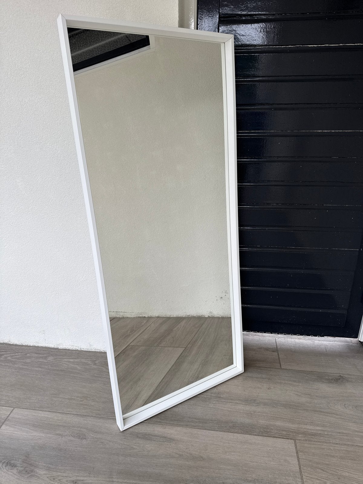 Ikea Nissedal witte spiegel 65x150 cm zgan, Huis en Inrichting, Woonaccessoires | Spiegels, Ophalen, Zo goed als nieuw, 150 tot 200 cm