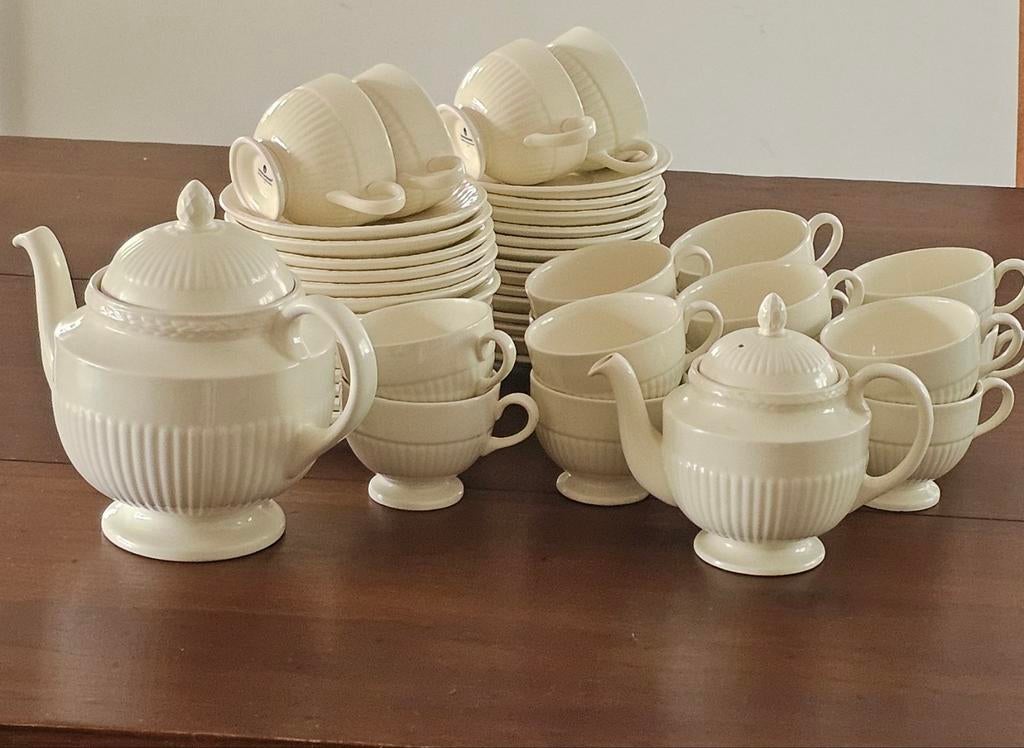 Wedgwood theeservies (edme plain), Huis en Inrichting, Ophalen, Overige typen, Zo goed als nieuw, Wedgwood