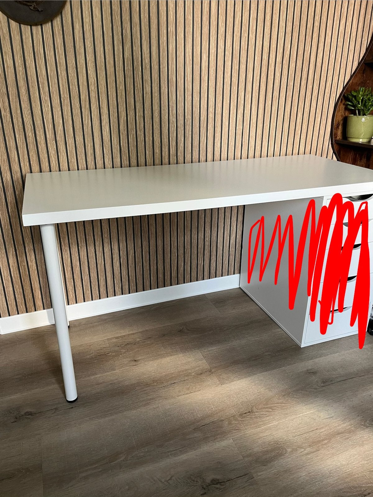 IKEA Lagkapten tafelblad + 2 poten, Ophalen, Demontabel, Gebruikt, IKEA