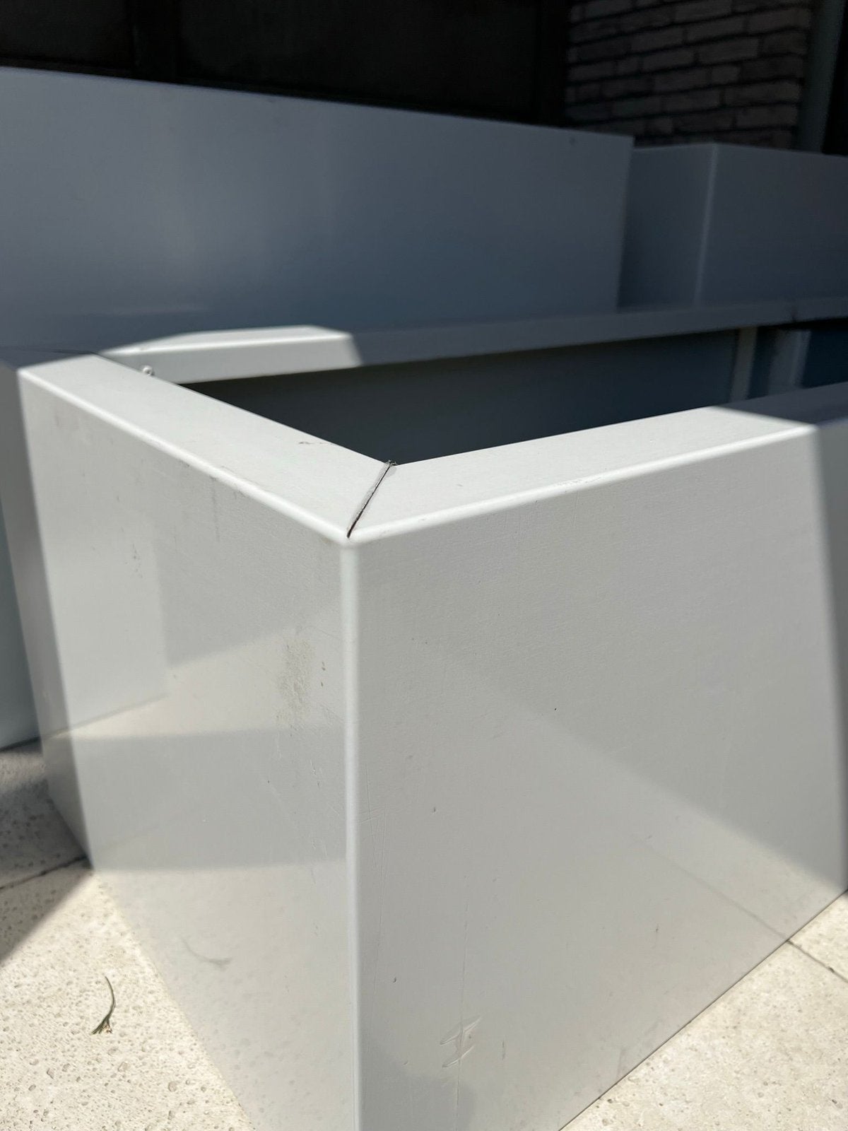 plantenbakken met verticale omgezetten hoeken sterker mooier, Ophalen of Verzenden, Nieuw, Metaal, Balkon