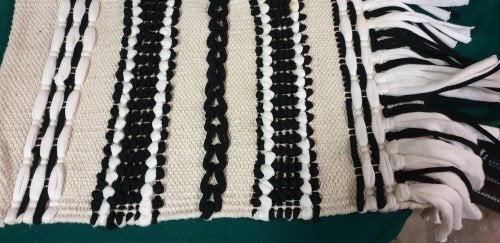 muurhanger zwart wit gehaakt, Ophalen of Verzenden, 'T Olde Gre-j, Info@toldegrej.nl, Endepoelstraat 20f Didam