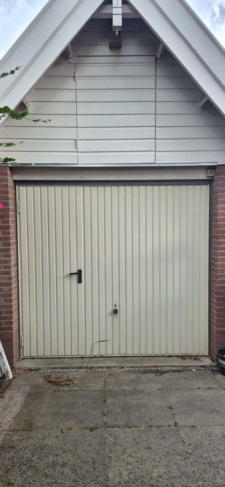 Hormann garagedeur met loopdeur links, Ophalen, Gebruikt, Garagedeur, 120 cm of meer
