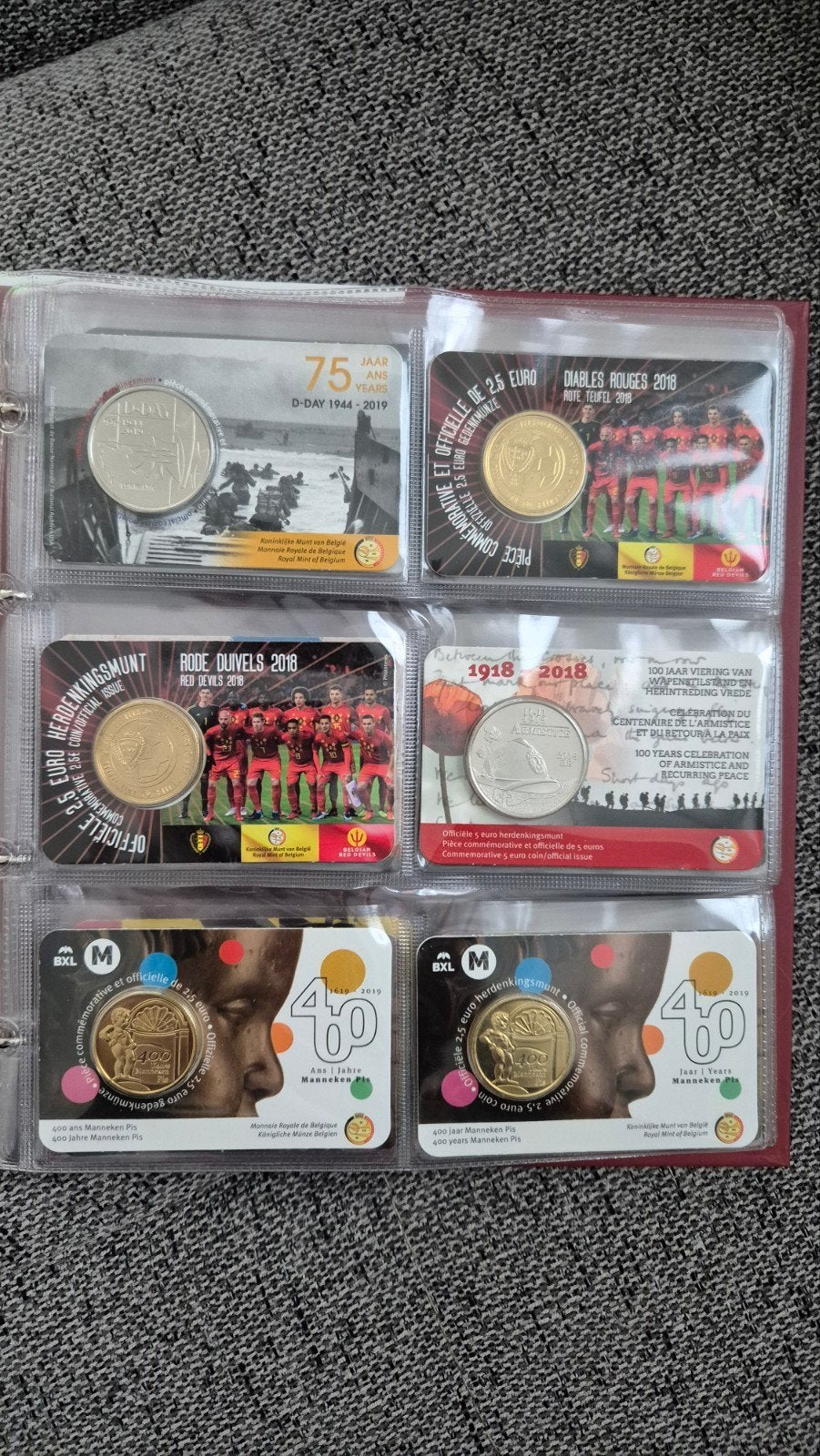 België - Coincard Collectie (31 Coincards), Postzegels en Munten, Verzenden, Buitenland, Munten