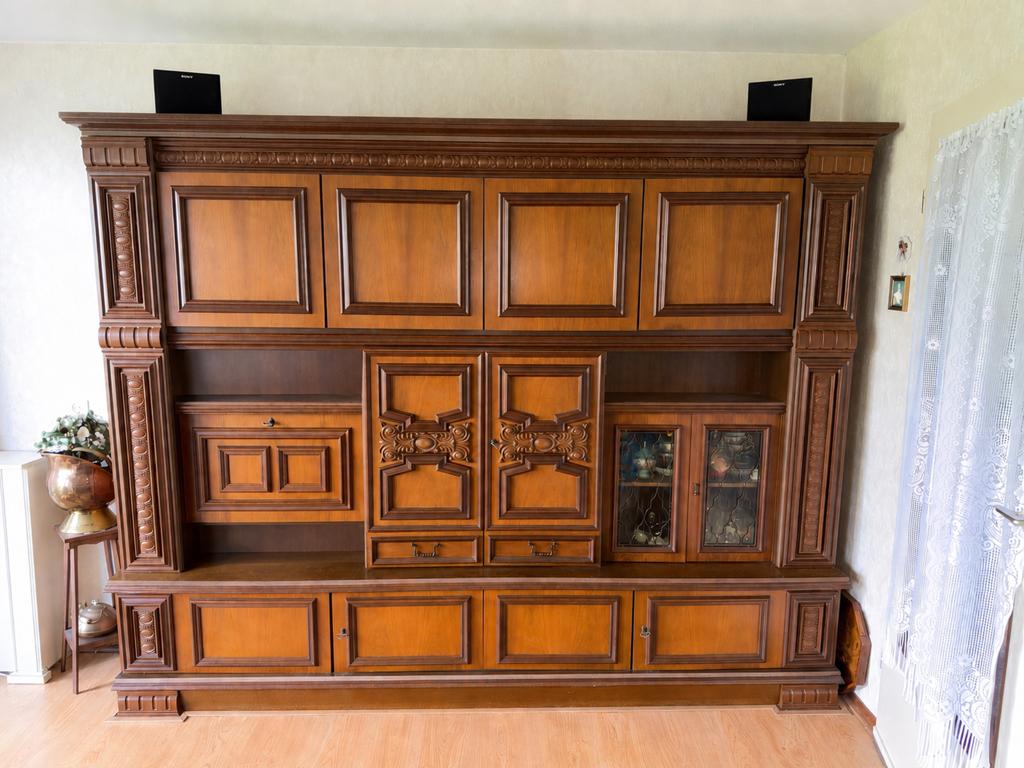Kersenhouten vintage kast, Ophalen, Gebruikt, 200 cm of meer, Kersenhout