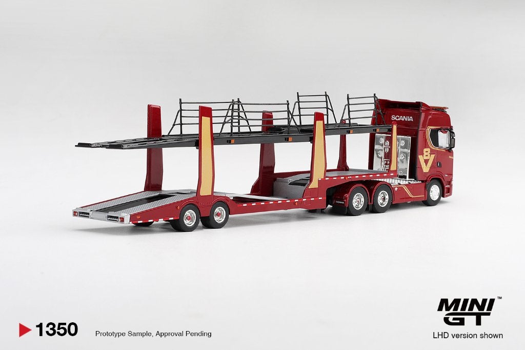 Mini GT 1:64 Scania 770S A6x4NA Car Transporter V8 50th anni, -, -, Nieuw, Ophalen of Verzenden