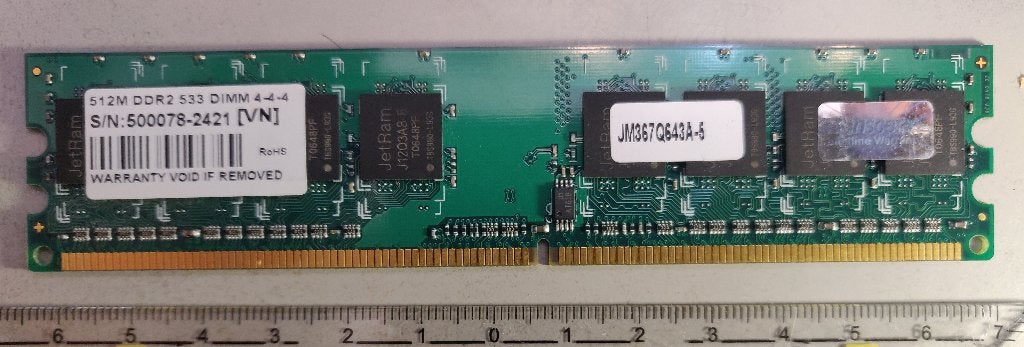512MB DDR2 533Mhz, Ophalen of Verzenden, DDR2, Desktop, Gebruikt
