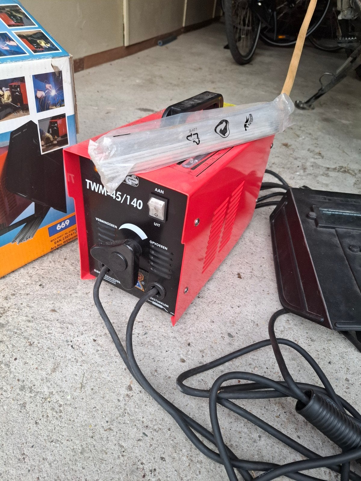 Top Craft Lasapparaat TWM-45/140 met elektroden, Ophalen, Zo goed als nieuw, Minder dan 150 ampère, Elektroden