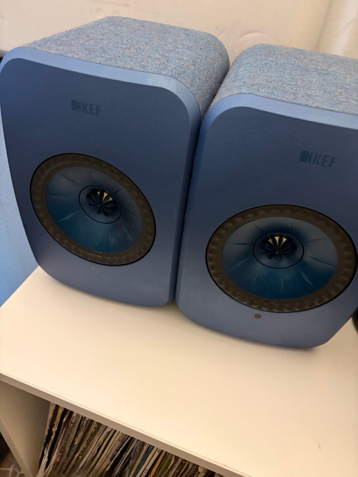 KEF LSX Blauwe Draadloze Hi-Fi Speakers