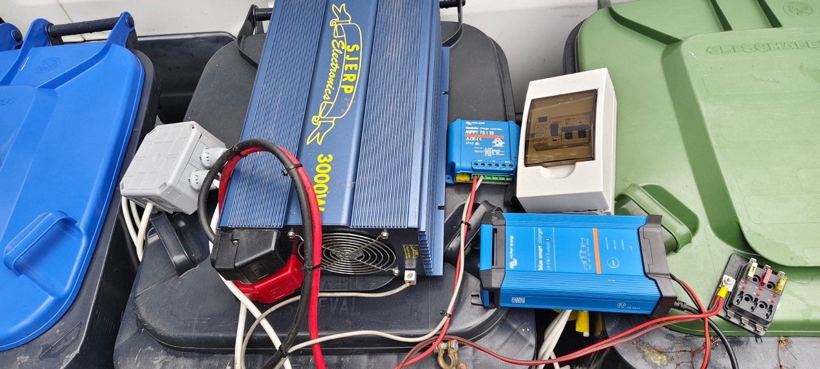 3kW off grid installatie voor camper/boot/tuinhuis, Ophalen, Gebruikt