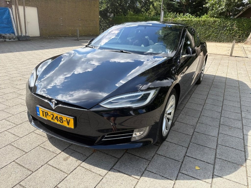 Tesla Model S 2018 | SOH 87% | nieuw APK | zwart, Auto's, Tesla, Zwart, Zwart, Elektrisch, Vierwielaandrijving