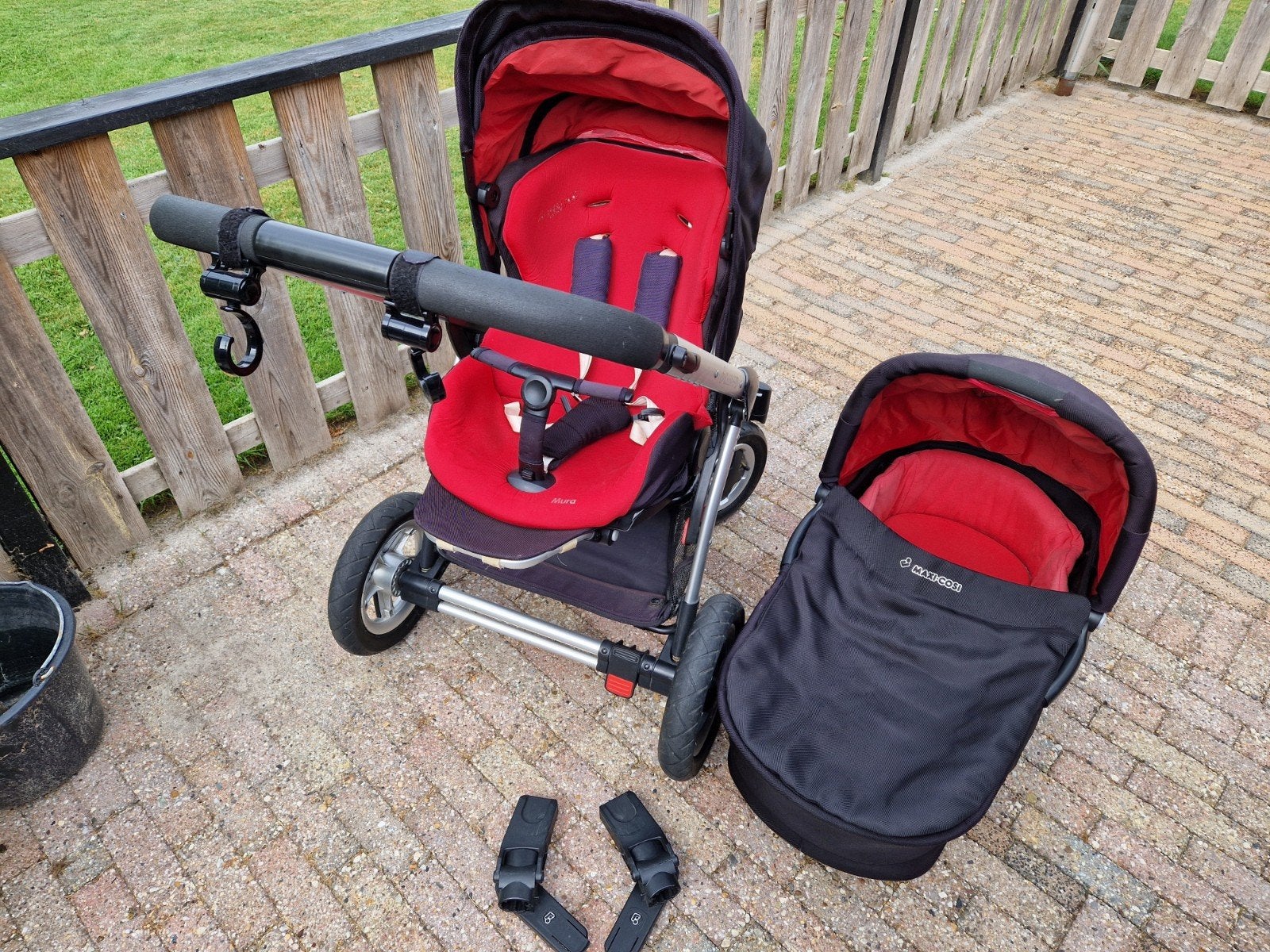 Maxi-Cosi Mura 3 Combiwagen met Reiswieg en Accessoires, Ophalen, Gebruikt, Combiwagen, Met reiswieg