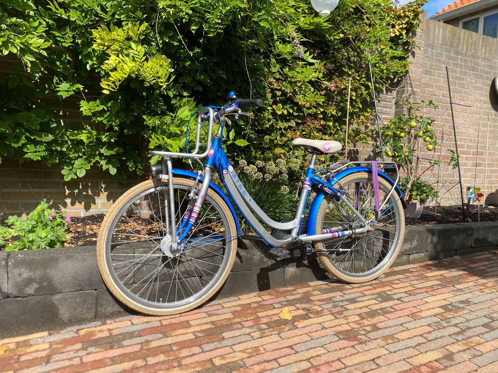 24 inch Batavus Star meisjesfiets, Ophalen, Velgrem, Versnellingen, Batavus