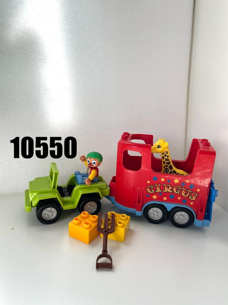 Lego Duplo 10550 - Circustransport, Ophalen of Verzenden, Zo goed als nieuw