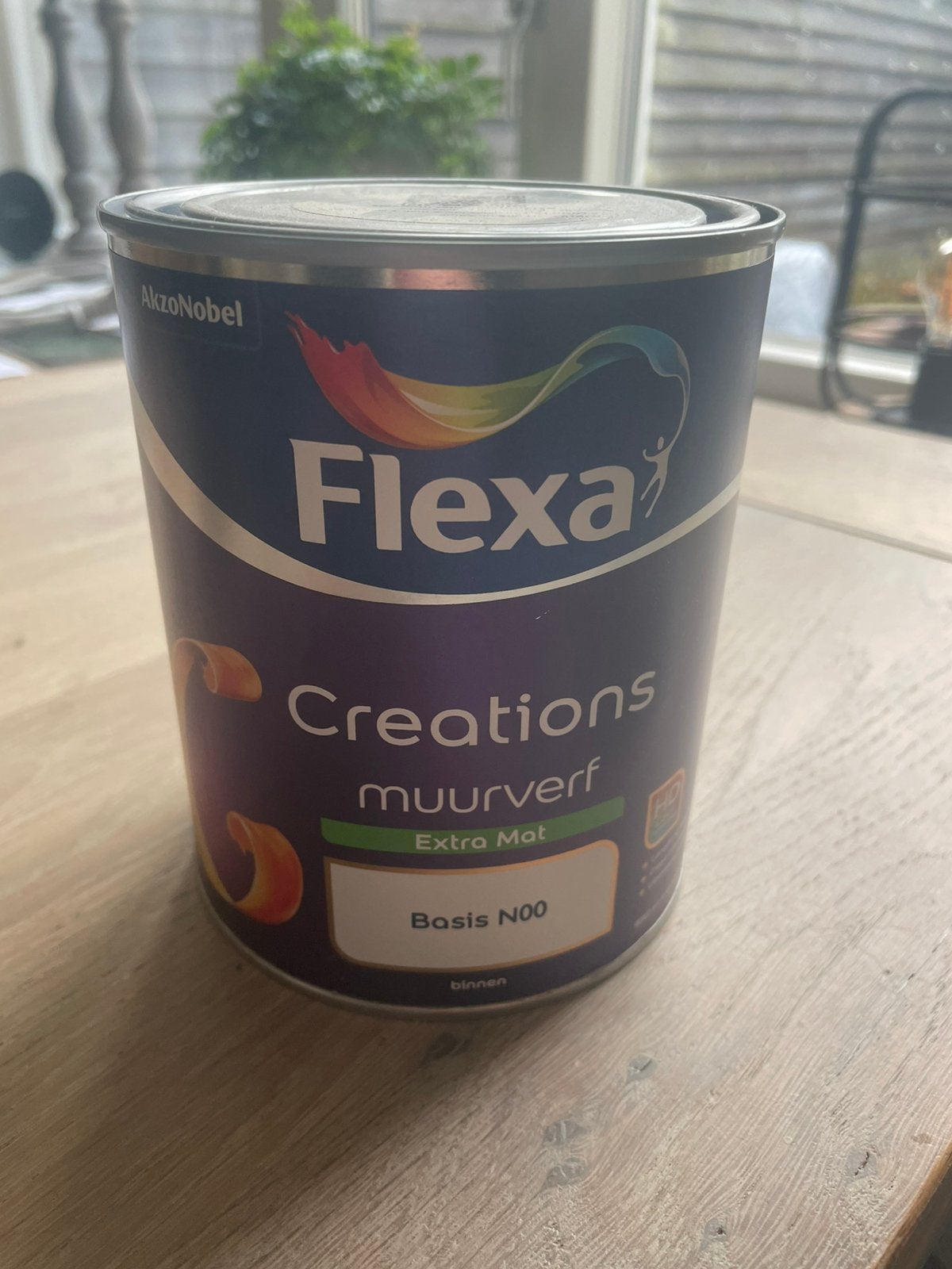 Blik muurverf (groen), Minder dan 5 liter, Ophalen, Zo goed als nieuw, Groen