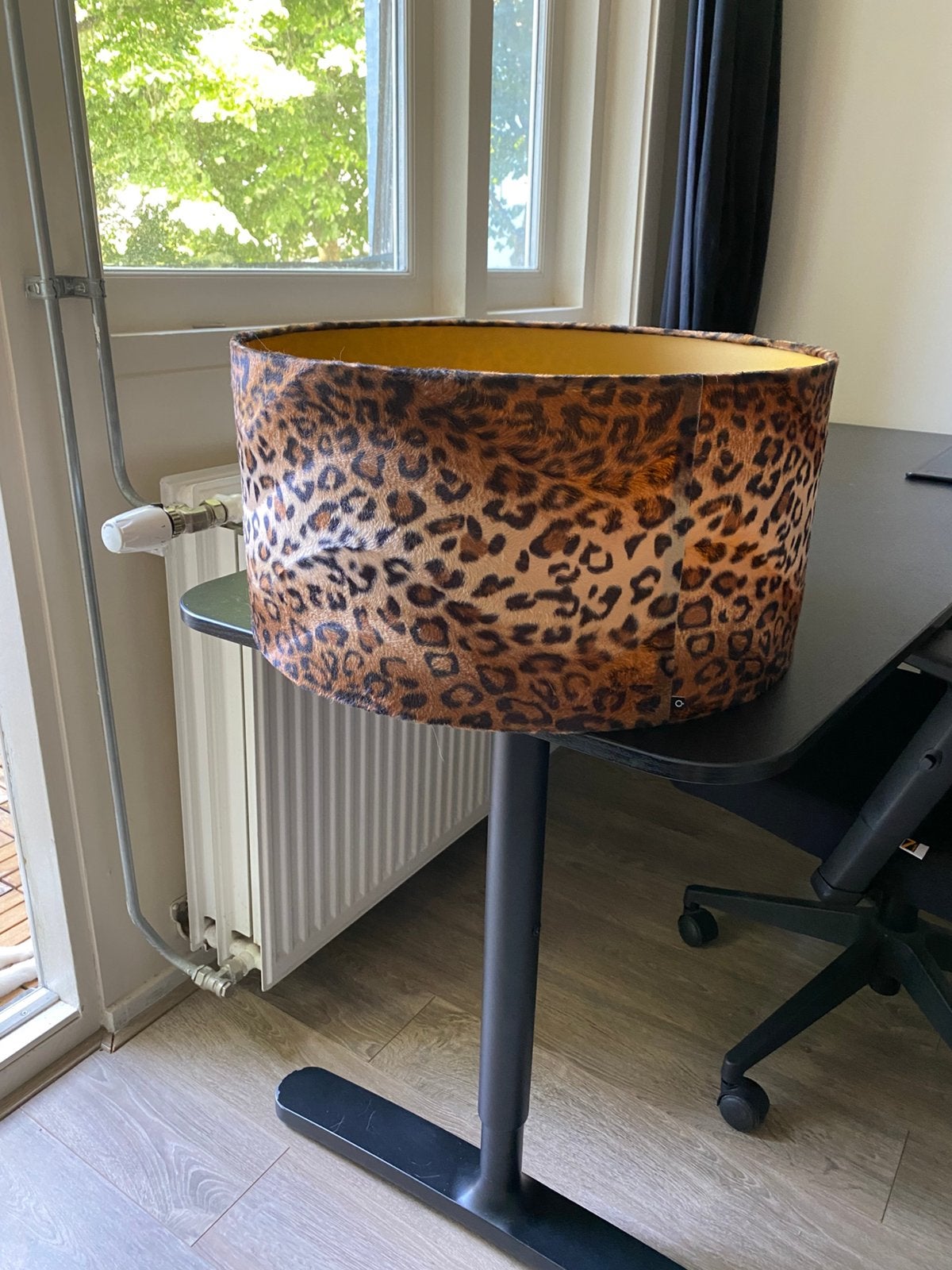 Panter lampen kap, Ophalen, Zo goed als nieuw, Rond