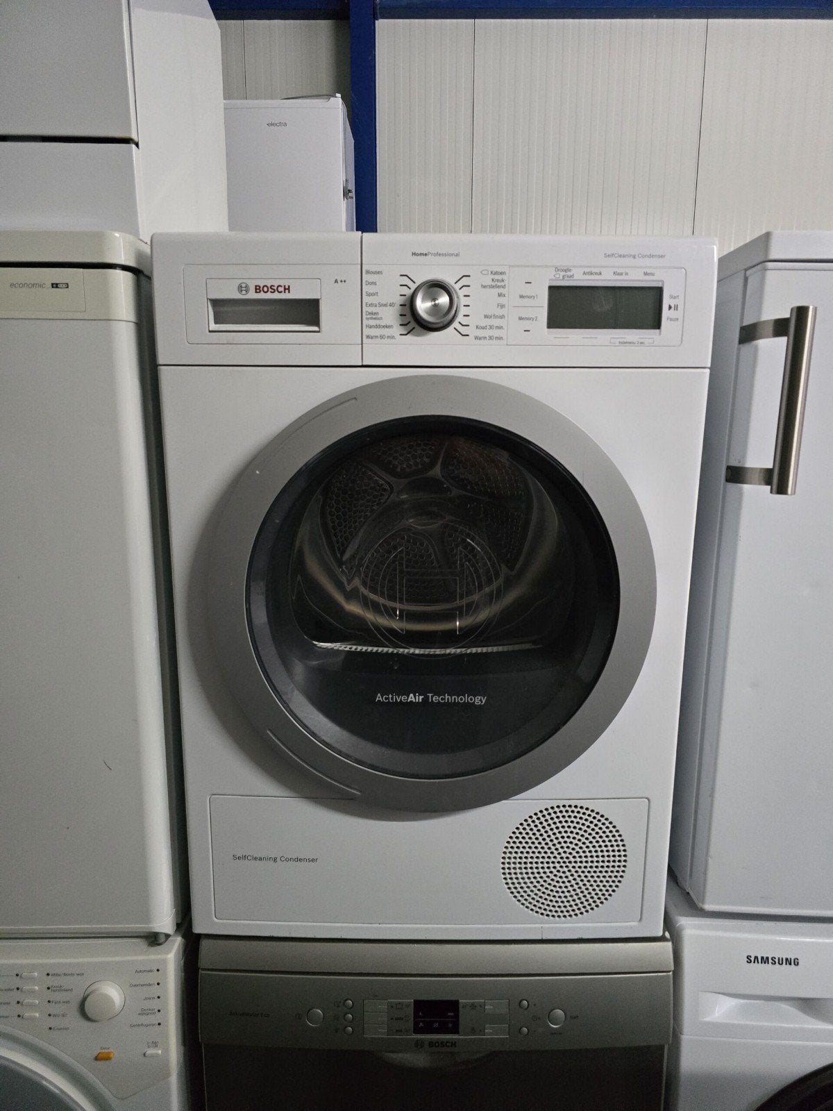 Bosch WTY87700NL Warmtepompdroger A++ 8kg, Witgoed en Apparatuur, Ophalen, Gebruikt, 8 tot 10 kg, Voorlader